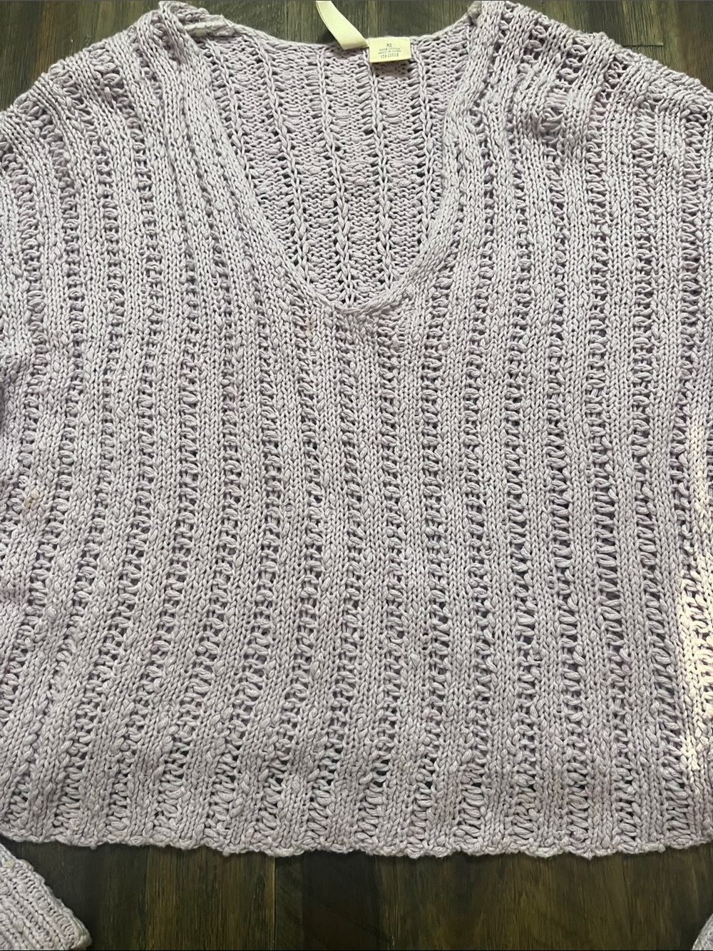 Lavender V neck sweater